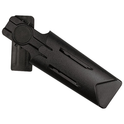 Protect your team and streamline blade management with this auto-retracting safety holster designed for S4, S5, and S4S utility knives. Built from durable black ABS plastic with a swivel belt clip and guided button retract mechanism for hands-free operation. Sold by the case (10 units) for complete warehouse and shipping room outfitting.
