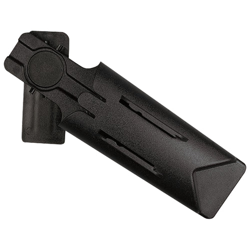 Protect your team and streamline blade management with this auto-retracting safety holster designed for S4, S5, and S4S utility knives. Built from durable black ABS plastic with a swivel belt clip and guided button retract mechanism for hands-free operation. Sold by the case (10 units) for complete warehouse and shipping room outfitting.