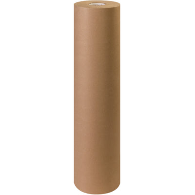 High-performance 36" x 900' virgin kraft paper roll delivers exceptional tear and burst resistance for demanding industrial applications. 40# basis weight provides superior strength for wrapping, paint masking, floor protection, and pallet interleaving. Single roll sold per unit.