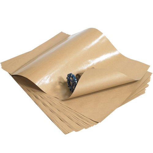 Protect your shipments with 24x36 poly coated kraft paper sheets featuring 10 lb. gloss poly coating on premium 50 lb. virgin kraft. This durable packing paper resists fluids, moisture, and contaminants while providing cost-efficient void fill and wrapping solutions. Case of 410 sheets delivers maximum value for high-volume industrial packaging operations.