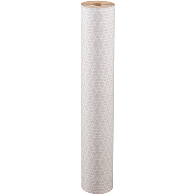 Industrial-strength reinforced kraft paper roll designed to protect heavy and sharp items without compromising durability. Each 300-foot roll features 50# basis weight construction with poly scrim reinforcement for superior tear and puncture resistance. Ideal for wrapping, void fill, and padding applications in demanding shipping environments.