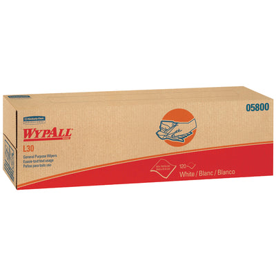 WypALL® L30 Economy Wipers combine durability with exceptional value for industrial maintenance teams. These 16.4" x 9.8" double re-creped (DRC) material wipers offer a cloth-like feel while maintaining strength for light-duty to medium-duty applications. Sold as a case of 8 dispensers for convenient on-site restocking.