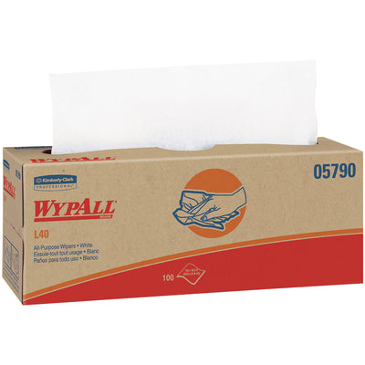 The trusted standard for 20+ years of industrial cleaning. WypALL L40 wipers feature double re-creped (DRC) material that quickly absorbs liquids, lubricants, and oils across manufacturing, automotive, and maintenance operations. Each case includes 9 dispenser boxes of 16.4" x 9.8" wipes, offering reliable performance and cost-efficiency for high-volume janitorial and industrial environments.