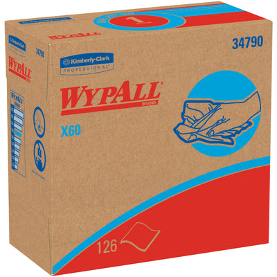 Heavy-duty industrial wipers designed for demanding manufacturing and janitorial environments. WypALL X60 offers exceptional absorbency and reinforced durability in a convenient 9.1x16.8" dispenser box format. Case of 10 provides reliable, cost-efficient cleaning power for extended operations.