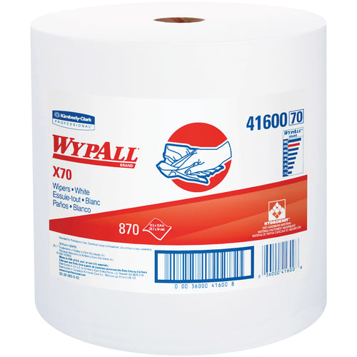 Replace rags with WypALL¬Æ X70 Industrial Pro jumbo roll wipers‚pound for pound, they absorb more oil and water while cleaning grime and solvents in one wipe. At 12.5