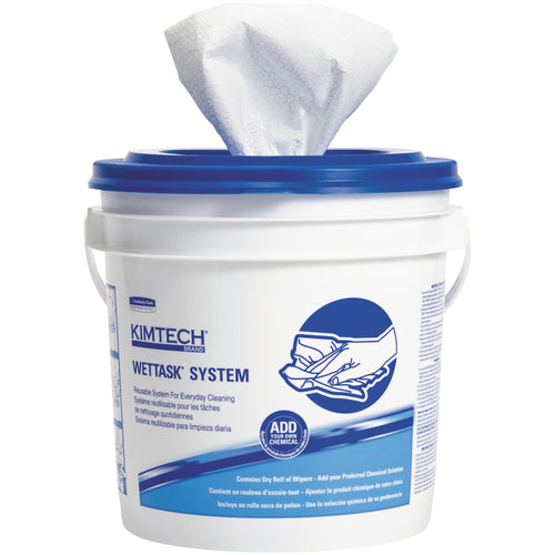 Replace open buckets and spray bottles with Kimtech WetTask Prep Wipers‚an enclosed wiper system that eliminates laundering of contaminated cloth rags. These 12