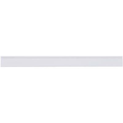 Heavy-duty clear PVC label holders with self-adhesive backing for instant rack and shelf organization. 1/2" x 6" dimensions fit standard warehouse labeling needs. Top-loading design accommodates scissors-cut labels and white inserts included‚30+ labels per case.