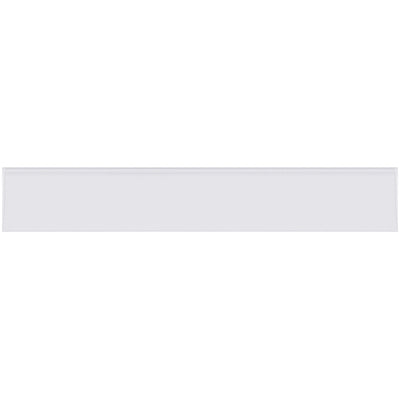 1" x 6" Clear PVC Open-Edge Label Holders - Barcode Compatible, Case of 50