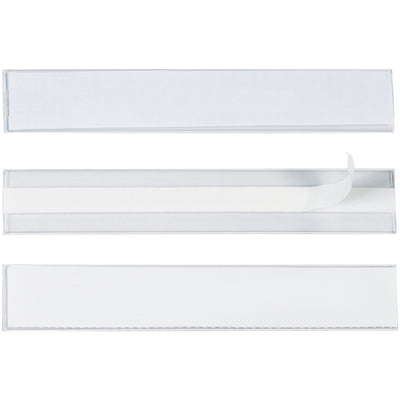 Organize your warehouse racks, bins, and shelves with Hol-Dex¬Æ 1x6" clear plastic label holders. Self-adhesive design adheres permanently without peeling or cracking. Case includes 12 holders and white inserts‚additional inserts available for quick product ID updates.