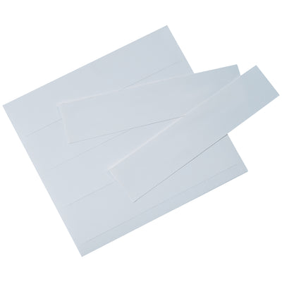 Pre-sized white paper insert cards (1.25 x 6") that fit standard plastic label holders for immediate warehouse visibility and compliance tracking. High-quality laser paper arrives as 400 sheets per case‚enough to label entire wire shelving systems, racks, and storage sections. Essential shipping room supplies for logistics professionals managing inventory organization and regulatory requirements.