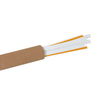 Heavy-duty 1" x 36" clear PVC self-adhesive label holder strips designed for shipping coordinators and warehouse professionals. Mount barcodes, routing information, and compliance labels securely on pallets, cartons, and racking systems. Case of 6 strips‚ready to organize your shipping room today.