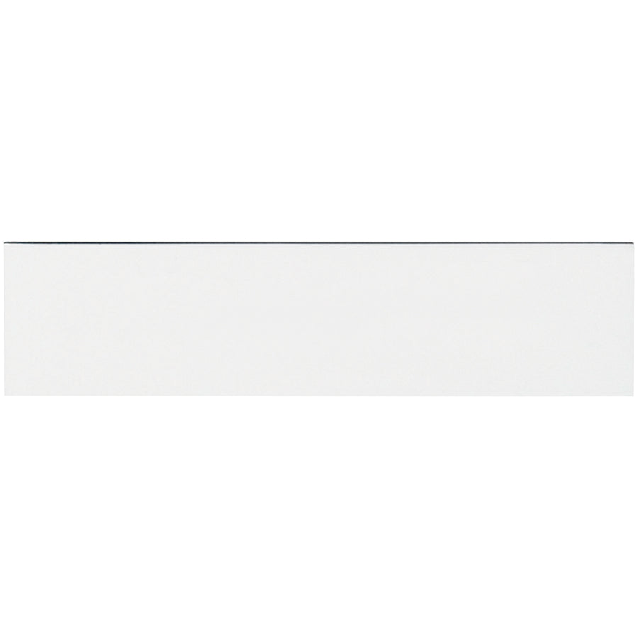 Eliminate adhesive residue and speed up inventory management with these 1" x 4" white magnetic warehouse labels. Featuring a durable .030" thick backing and vinyl top coat that works with wet or dry erase markers, these reusable magnetic strips are the hassle-free solution for rack labeling and warehouse organization. Sold by the case of 25.