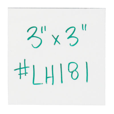 Move inventory faster with write & wipe magnetic warehouse labels that eliminate adhesive cleanup. Each 3x3" label features a durable .030" thick backing and vinyl top coat compatible with wet or dry erase markers. Packaged as a convenient case of 25 pre-cut strips.