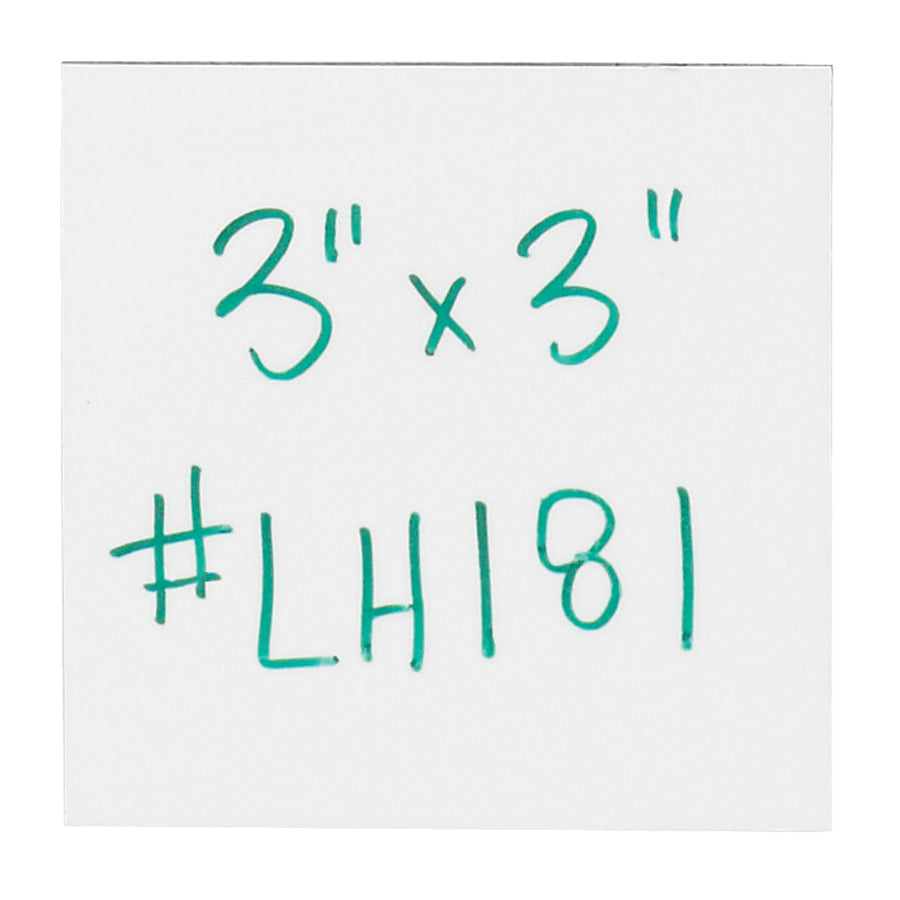 Move inventory faster with write & wipe magnetic warehouse labels that eliminate adhesive cleanup. Each 3x3" label features a durable .030" thick backing and vinyl top coat compatible with wet or dry erase markers. Packaged as a convenient case of 25 pre-cut strips.