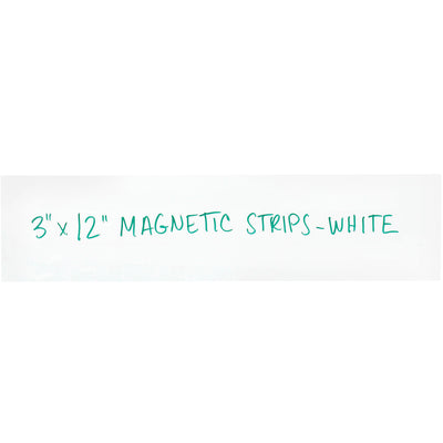 Cut labor time and eliminate adhesive residue with these durable 3x12" white magnetic warehouse labels. Write on/wipe off with wet or dry erase markers‚no cleanup required. Pack of 25 per case for high-volume rack labeling and inventory management.