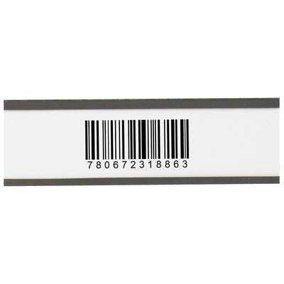 Heavy-duty .060" thick magnetic cardholders designed for metal warehouse racks and shelving systems without messy adhesive buildup. Each 2" x 6" cardholder ships with white inserts and grips securely to ferrous surfaces. Case of 25 units for complete shelf labeling coverage.