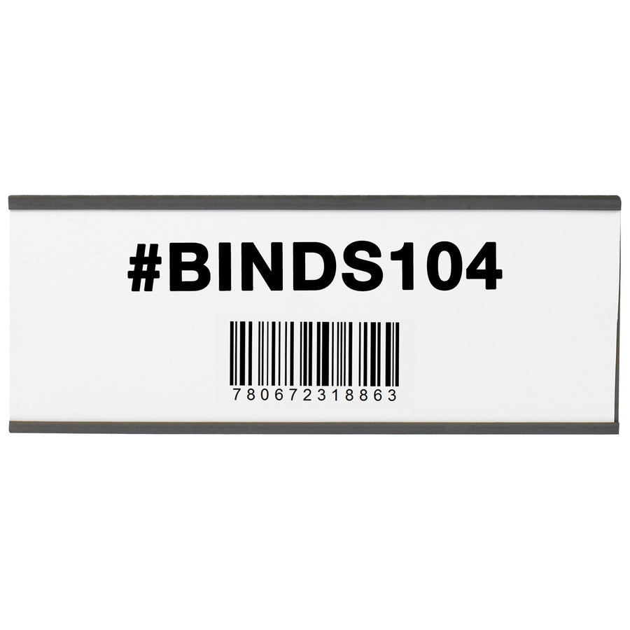 Heavy-duty .060" thick magnetic cardholders designed for metal warehouse racks and shelves without adhesive mess or buildup. Each 3" x 6" holder provides secure label adhesion and includes white inserts. Sold by the case of 25 units for maximum cost-efficiency.