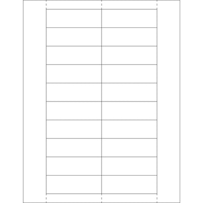 Professional-grade 1x3" white laser paper insert cards designed specifically for plastic label holders used in warehouse and shipping operations. Compatible with both laser and inkjet printers, these cards ship in a case of 1,000 on 8.5x11" perforated sheets for easy formatting and printing. Ensure clear, compliant labeling for rack identification, shipment tracking, and international shipping documentation.