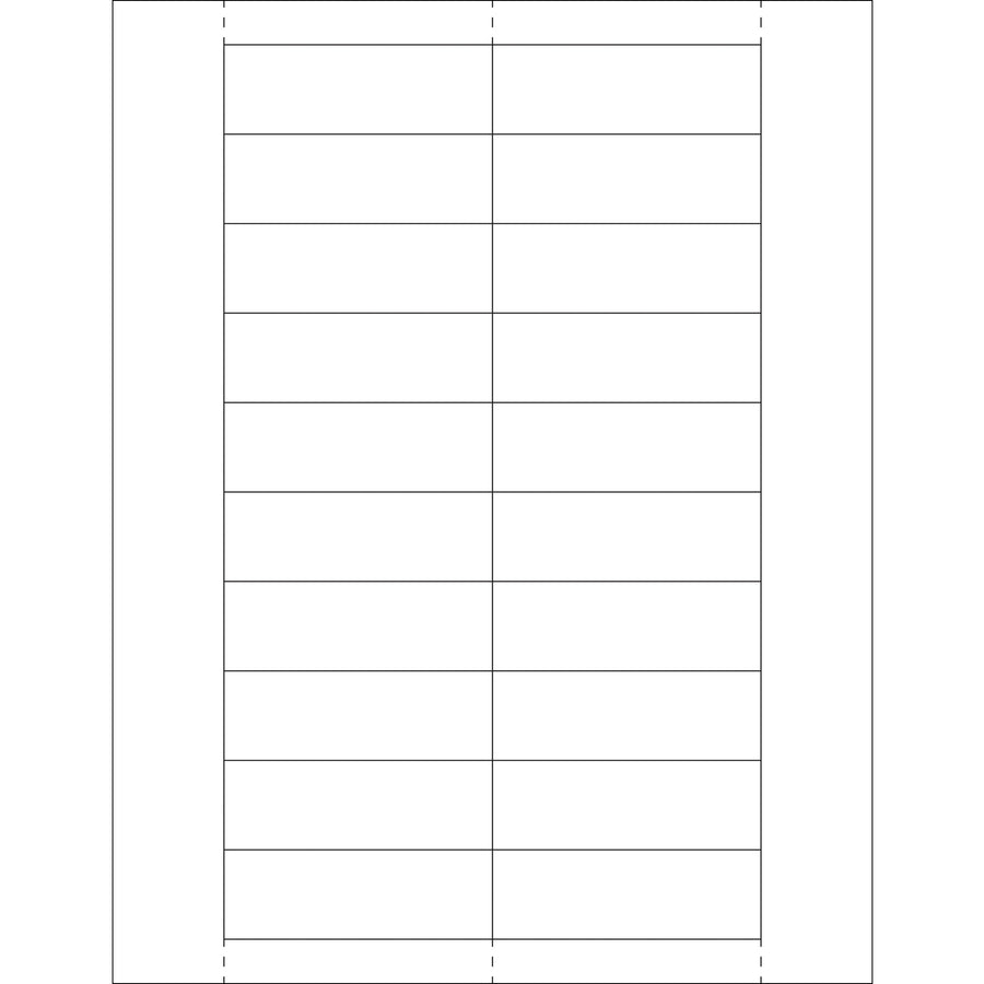 Professional-grade 1x3" white laser paper insert cards designed specifically for plastic label holders used in warehouse and shipping operations. Compatible with both laser and inkjet printers, these cards ship in a case of 1,000 on 8.5x11" perforated sheets for easy formatting and printing. Ensure clear, compliant labeling for rack identification, shipment tracking, and international shipping documentation.