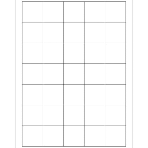 1.5x1.5 48 lb White Permanent Adhesive Laser Labels 3500/Case LL108 - alias listing