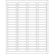 1.75x0.5 White Rectangle Laser Labels 10-Sheet Pack