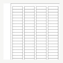 1.75x0.5 White Rectangle Laser Labels 25-Sheet Pack