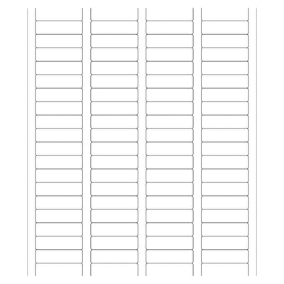 1.75x0.5 White Permanent Acrylic Laser Labels 80000/Case LL109MC - alias listing