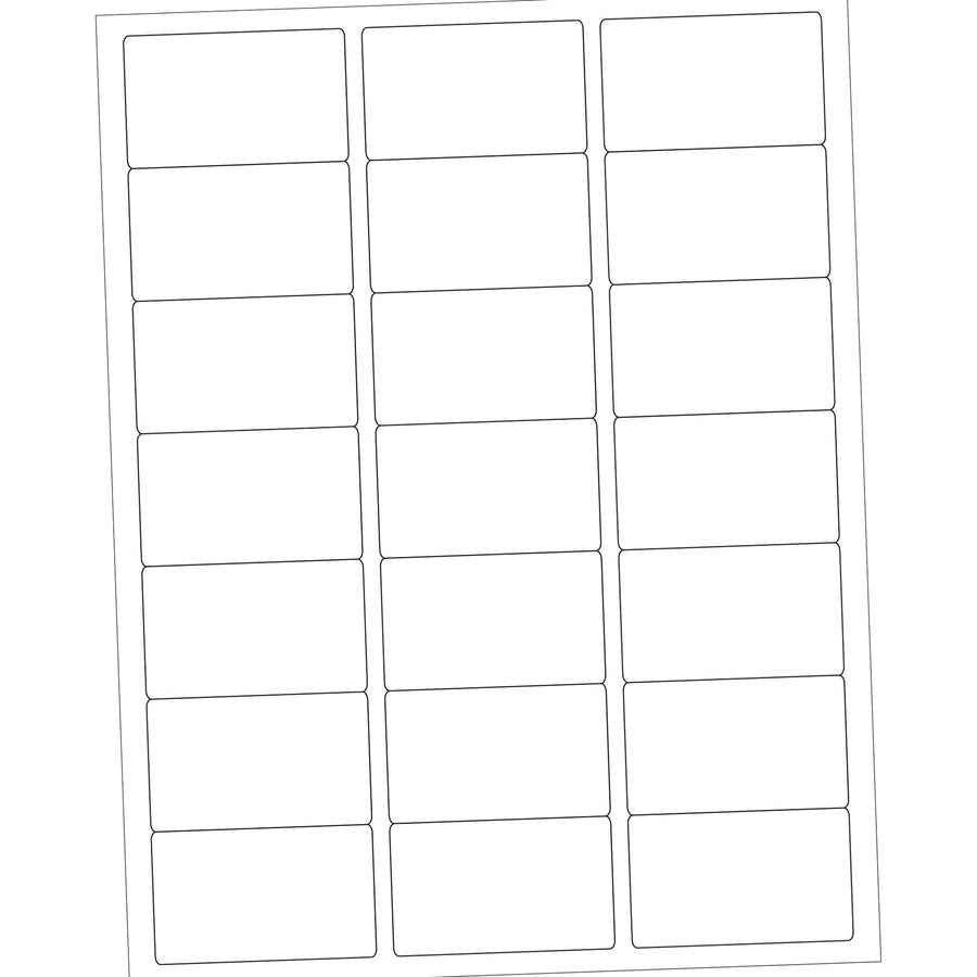 2.5x1.5 White Permanent Laser Labels 2100/Case LL112 - alias listing