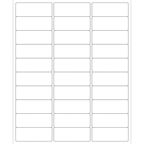 2 5/8 x 1 in White Permanent Laser Labels 30000/Case LL113MC - alias listing