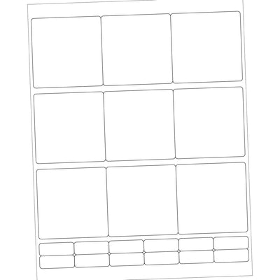 2.75x2.75 White Permanent Acrylic Laser Labels 900/Case LL115 - alias listing