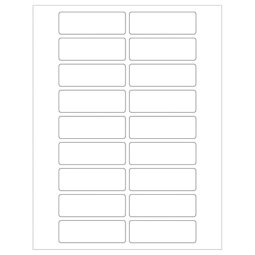 3x1 White Permanent Adhesive Laser Labels 1800/Case LL116 - alias listing