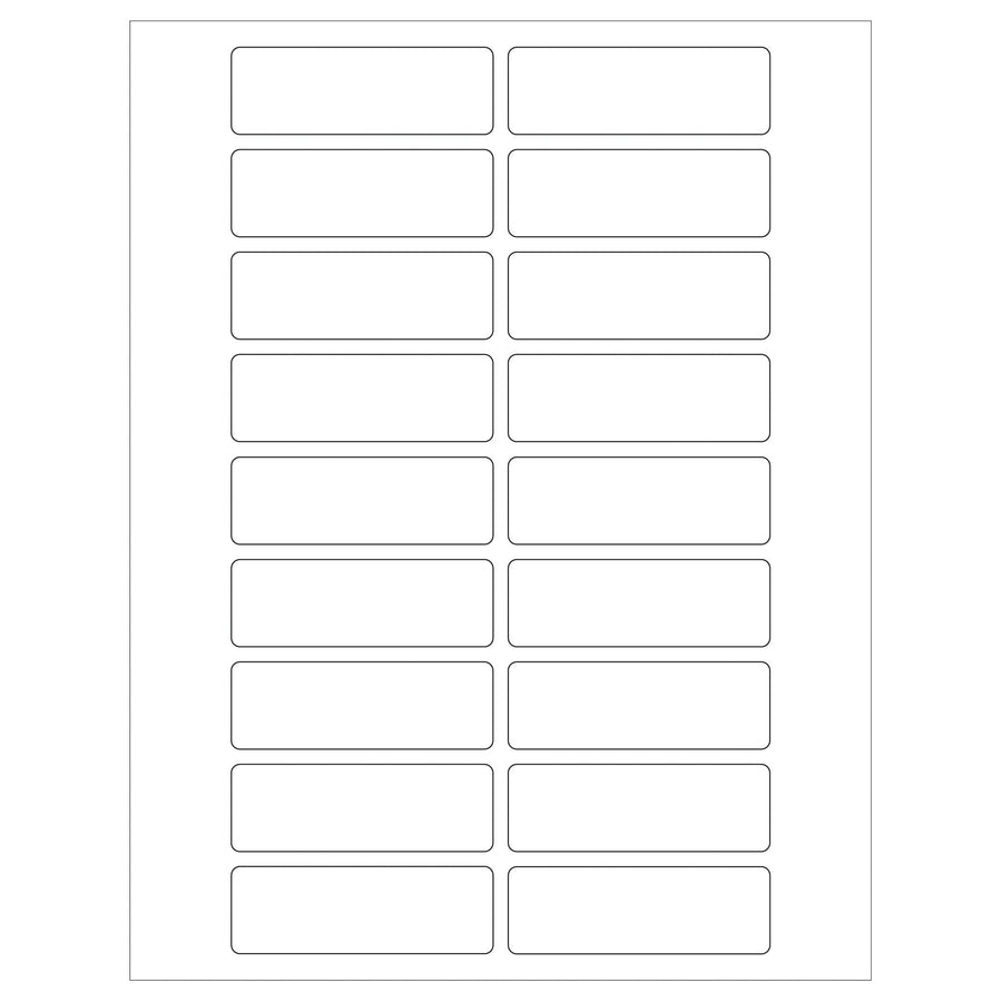 3x1 White Permanent Adhesive Laser Labels 1800/Case LL116 - alias listing