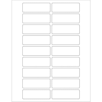 Professional 3x1" white rectangle laser labels designed for shipping coordinators and logistics teams who need reliable, high-volume labeling solutions. Permanent acrylic adhesive adheres to paper, corrugated, plastic, metal, and glass surfaces. Case of 1,800 labels with easy Microsoft Word formatting template included.