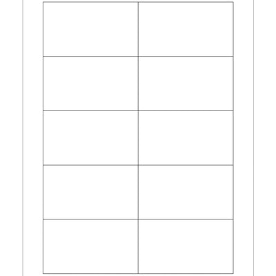 3.5x2 White Permanent Acrylic Laser Labels 1000/Case LL118 - alias listing