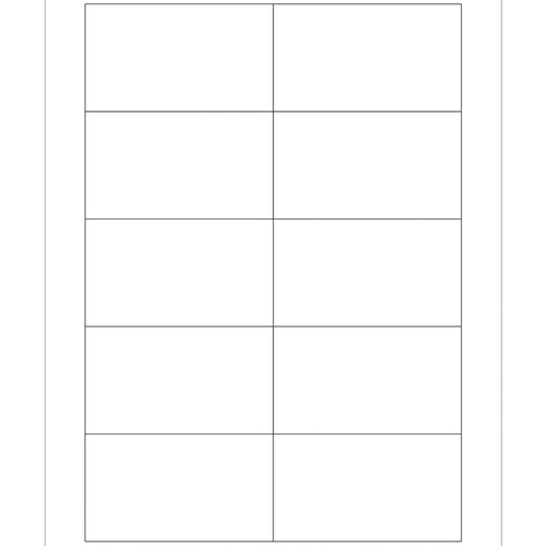 3.5x2 White Permanent Acrylic Laser Labels 1000/Case LL118 - alias listing