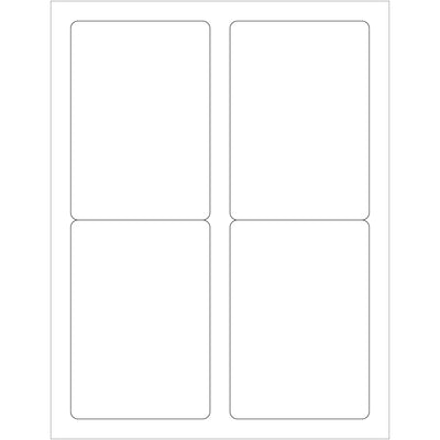 Industrial-grade 3.5 x 5" white laser labels with permanent acrylic adhesive for high-volume shipping and product labeling. Designed for logistics professionals who need reliable label adhesion on corrugated, plastic, metal, and glass surfaces. Master case of 4,000 labels with free Microsoft Word template for instant deployment.