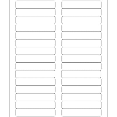3 7/16 x 2/3 in 48 lb White Permanent Adhesive Laser Labels 3000/Case LL120 - alias listing