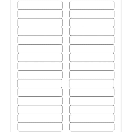 3 7/16 x 2/3 in 48 lb White Permanent Adhesive Laser Labels 3000/Case LL120 - alias listing