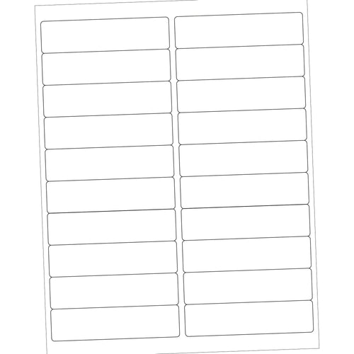 4x1 48 lb White Laser Labels 2000/Case LL121 - alias listing