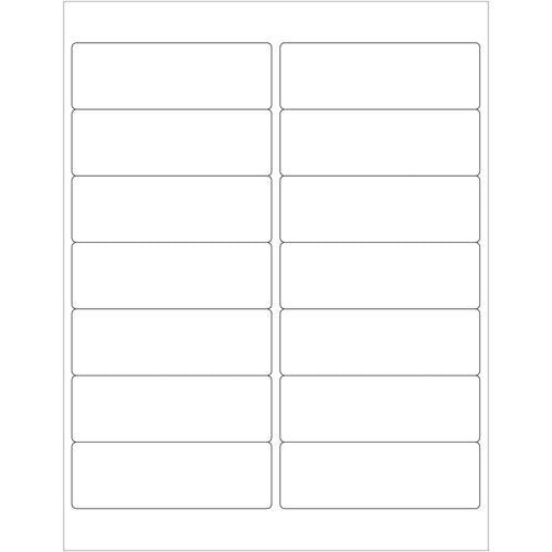 Master case of 14,000 white rectangular laser labels (4