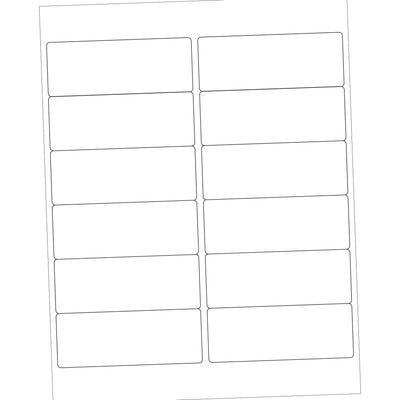 4x1.5 48 lb White Permanent Adhesive Laser Labels 1200/Case LL123 - alias listing