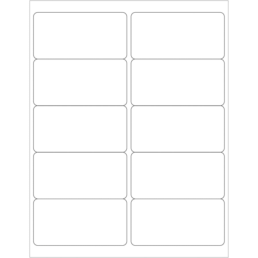 Print your own compliant shipping and product labels in-house with Packrift's 4x2 white rectangle laser labels. Case of 1,000 premium 48lb face sheet labels with permanent adhesive that adhere reliably to paper, corrugated, plastic, and metal surfaces. Compatible with both laser and inkjet printers‚no vendor lock-in.