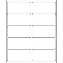 4x2 White Rectangle Laser Labels 25-Sheet Pack LL12425PK - alias listing