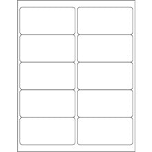4x2 White Rectangle Laser Labels 25-Sheet Pack