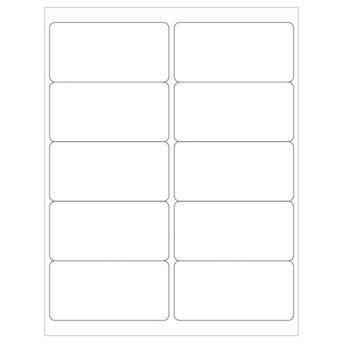 4x2 White Permanent Acrylic Laser Labels 10000-Pack LL124MC - alias listing
