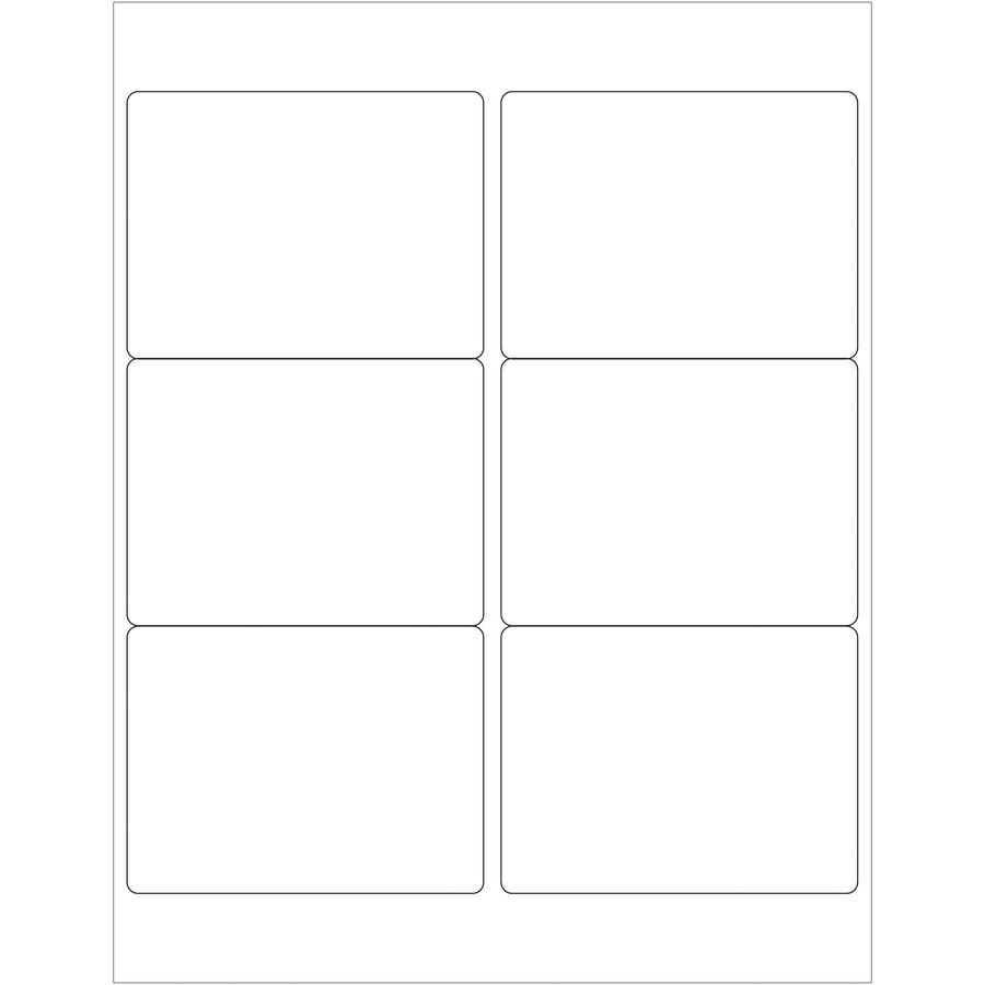 Versatile 4" x 3" white rectangle laser labels engineered for shipping coordinators who need reliable, compliance-ready solutions fast. Premium 48 lb face sheet with permanent adhesive sticks securely to corrugated, plastic, metal, and glass surfaces. 600 labels per case ensure consistent inventory and reduce reorder frequency.