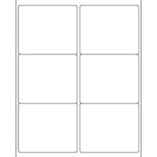 4x3.33 White Rectangle Laser Labels 25-Sheet Pack LL12725PK - alias listing