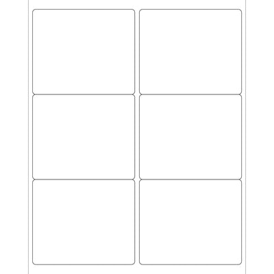 4 x 3 1/3 in White Permanent Acrylic Laser Labels 6000/Case LL127MC - alias listing