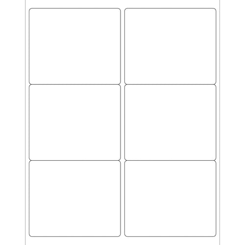 4 x 3 1/3 in White Permanent Acrylic Laser Labels 6000/Case LL127MC - alias listing