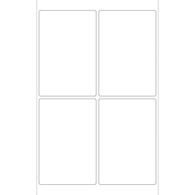 4x6 48 lb White Permanent Adhesive Laser Labels 400/Case LL130 - alias listing